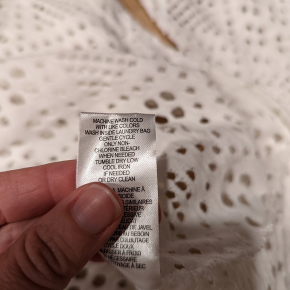 White Crochet Swim Cover Up - Picture 2 of 7